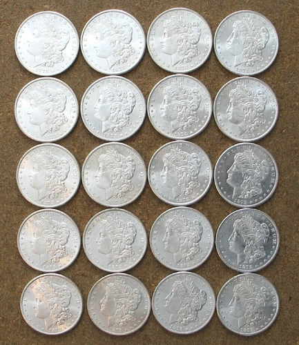 ORIGINAL ROLL 1878-S  MORGAN SILVER DOLLARS..  CH/GEM BU