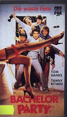 BACHELOR   PARTY * Kult  ERSTAUFLAGE * TOM  HANKS * Jetzt FSK 12 / NICHT mehr 18