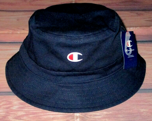 MENS CHAMPION NAVY BLUE BUCKET HAT ONE 