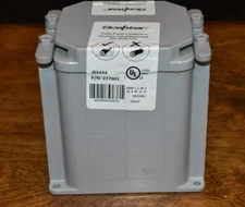 Brand New  Ipex Scepter JBX444 PVC Junction Box 4"x4"x4" Gray 277001
