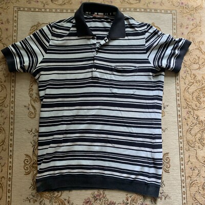 Prada Mens Polo Shirt Made In Italy (M) Very Soft Cotton