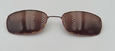 Vintage Tortoise Metal Oval Clip-On Sunglasses Frames