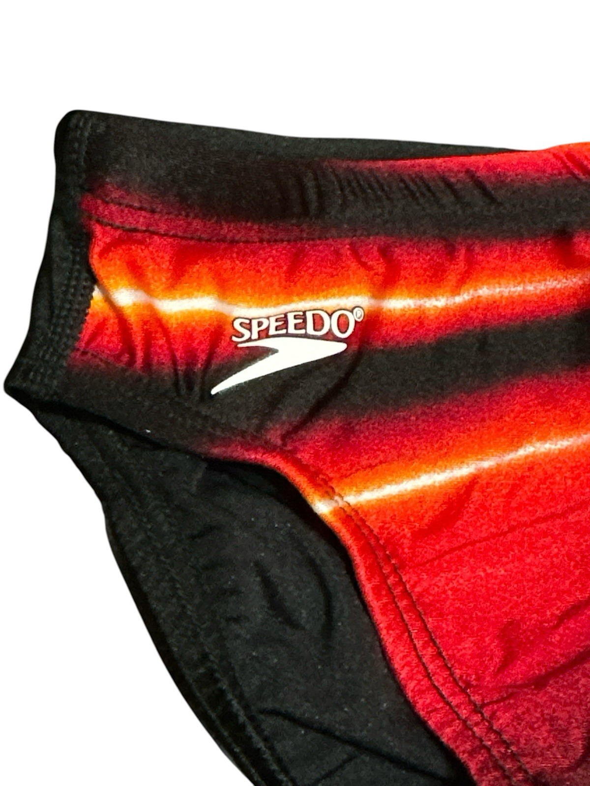 Speedo Swim Brief Kids Youth Boys Size 22/4 Years Red Black USA NWT image 3