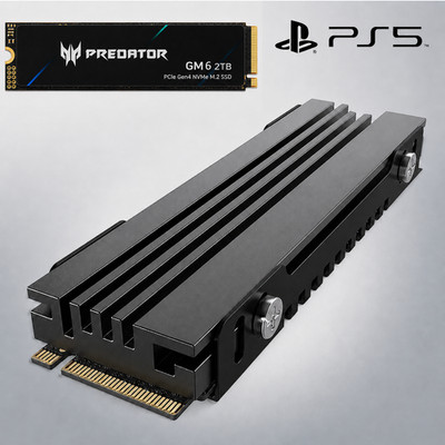 Acer Predator GM6 2TB SSD NVME M.2 für Sony PS5 Playstation