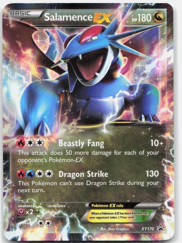 Salamence EX XY170 Holo Promo XY Promo Pokemon Moderately Played