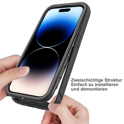 Schutz Hülle Handy Tasche 360 Grad TPU vollschutz mit Integriertem Displayschutz - Bild 96 von 136