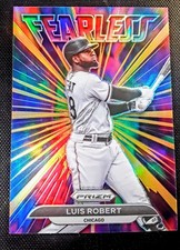 2022 Panini Prizm - Fearless Luis Robert #FL-2 Neon Orange Prizm /100