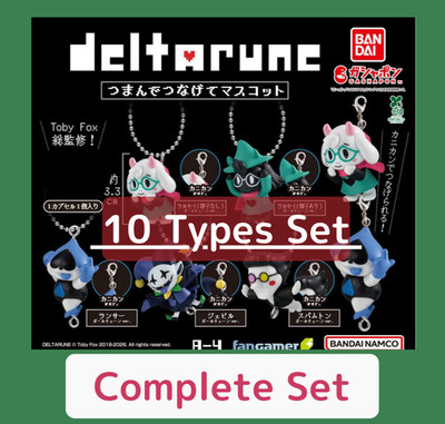 DELTARUNE Pinch And Connect Mascot Capsule Toy Complete 10 Types set Gacha Japan
