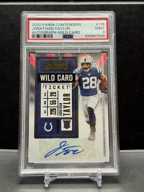 Jonathan Taylor 2020 Panini Contenders Rookie Ticket Autographs