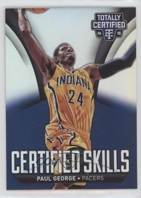 2014-15 Panini Totally Certified Skills Mirror 10/25 Paul George #15 7y2