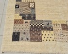 Rare Hand knotted Vintage Gabbah Gabbeh Pictorial Wool Area Rug 8 x 6 Ft — photo 6