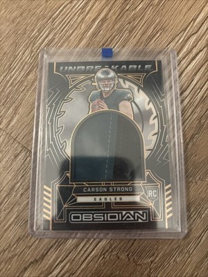 2022 Panini Obsidian - Unbreakable Material Carson Strong Electric Etch /75