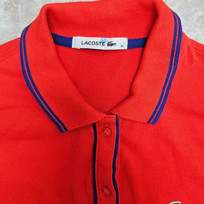 Lacoste Red Pique Polo Dress Size 36 - Women's Classic Style
