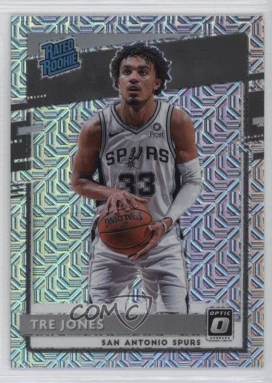 2020-21 Panini Donruss Optic Rated Rookie Choice Prizm Tre Jones #188 1pf0