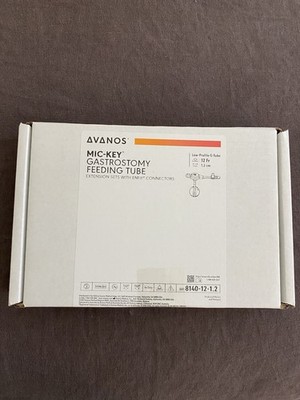 Mic-Key Gastrostomy Feeding Tube 12Fr 1.2 cm Low- Profile G-Tube