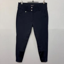 Horze Breeches Riding Pants Women USA Size 30 Silicone Grip Equestrian C040 -5