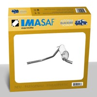 Imasaf Auspuff Endtopf + ZubehöR für Fiat Panda + VAN 0.9 + Natural Power 2012-