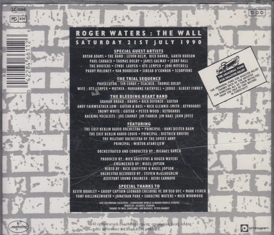 ROGER WATERS "The Wall - Live in Berlin" 2CD-Album (Fat Box) - Bild 2 von 2