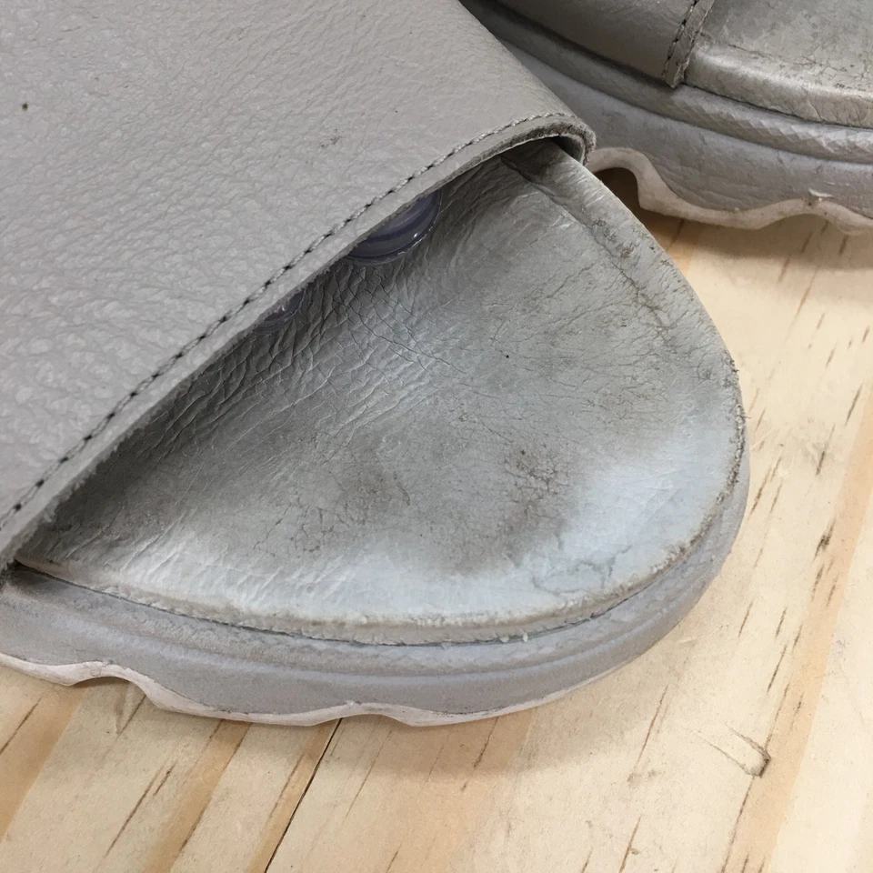 Sandalias Sorel para mujer 11 correa cinética al tobillo gris gancho y lazo cómodos NL3567-082 Foto 4 de 4