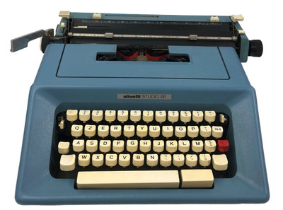 Olivetti Schreibmaschine Studio 46 Azzurra