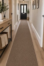 Cappuccino 60cm Hallway Passage Herringbone Runner Any Size Long Small Runner