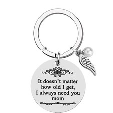 Mom Keychain Gift Daughter Son Mothers Day Birthday Memorial Keepsake Love Mom