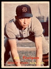 1957 Topps #248 JIM FINIGAN  Detroit Tigers  EX-EXMT