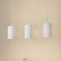 Lindby Pendelleuchte 'Aralena' (Modern) In Weiß Aus Metall (3 Flammig, E27) - De