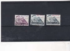 Dubai - Sheikh Rashid Ben Said Al Maktoum, with falcon - 3  used stamps 1967