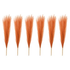 K&uuml;nstliches Pampasgras, 43,2 cm, Boho-Dekor, Orange, 6 St&uuml;ck