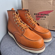Red Wing 875 Classic Moc Toe Boots Tan Brown Oro Legacy UK 8 EU 42 New