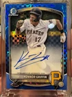 2025 Bowman - Chrome  Autographs Konnor Griffin #CPA-KG Blue X-Fractor /150