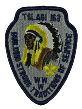 Tslagi Lodge 163 Cherokee Council NC Arrowhead Blue Bdr