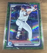 2024 Bowman Chrome Travis Bazzana #BDC-1 Green Grass Refractor /99 1st Bowman