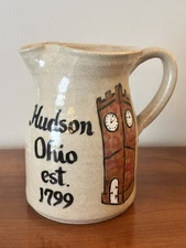 Liberty Pottery Pitcher Jug Hudson Ohio Becky Roscoe Village OH 2008