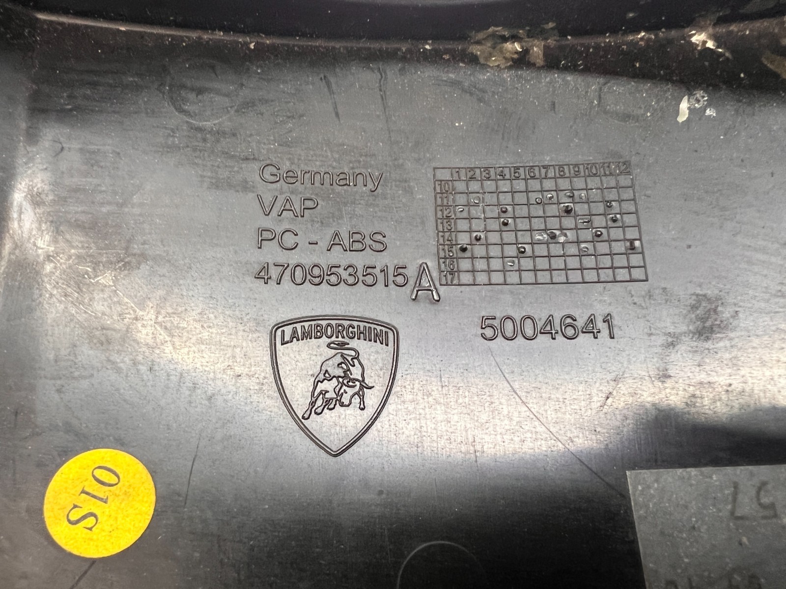 LAMBORGHINI AVENTADOR LP700 LP770 STEERING COLUMN UPPER TRIM OEM 470953515A