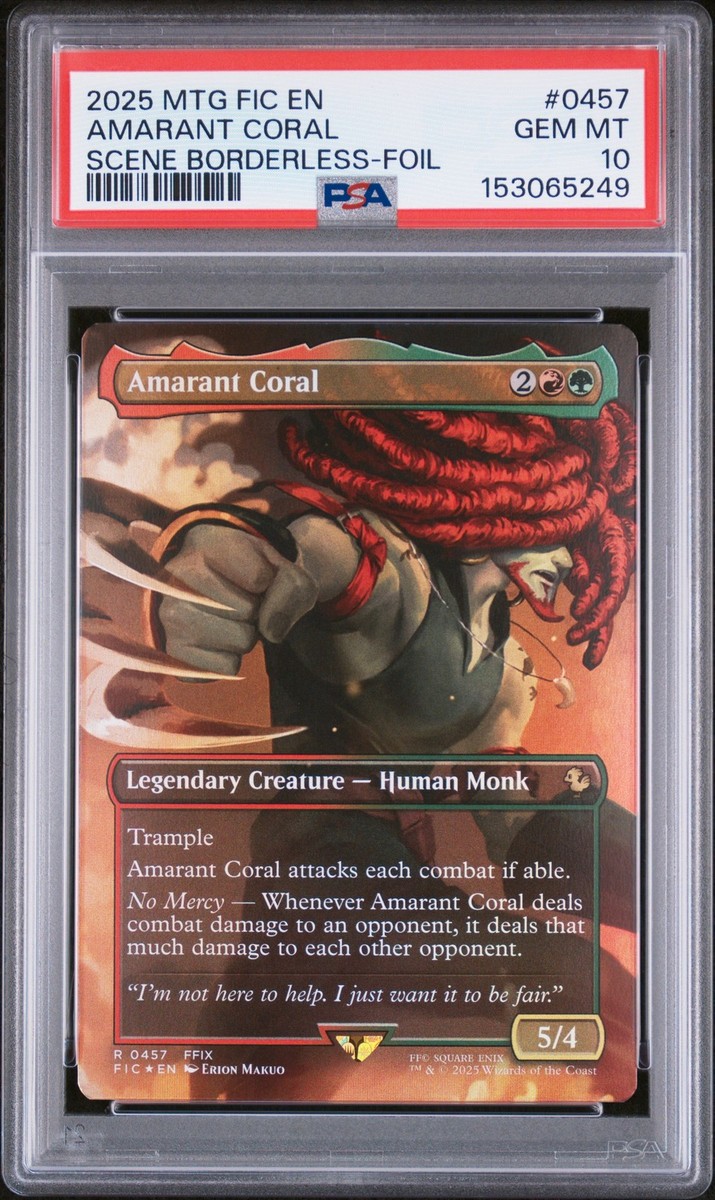 amarant mtg card Custom Proxy No Mercy Whenever Amarant Coral deals combat damage to an opponent MTG Final Fantasy IX FOIL