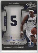 2009-10 Certified Jersey Number Die-Cut Signatures 14/25 Josh Howard Auto 4at