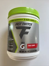 Fast Twitch Pre Workout Powder from Gatorade Fruit Punch 16.2 oz Dated 6-13-25