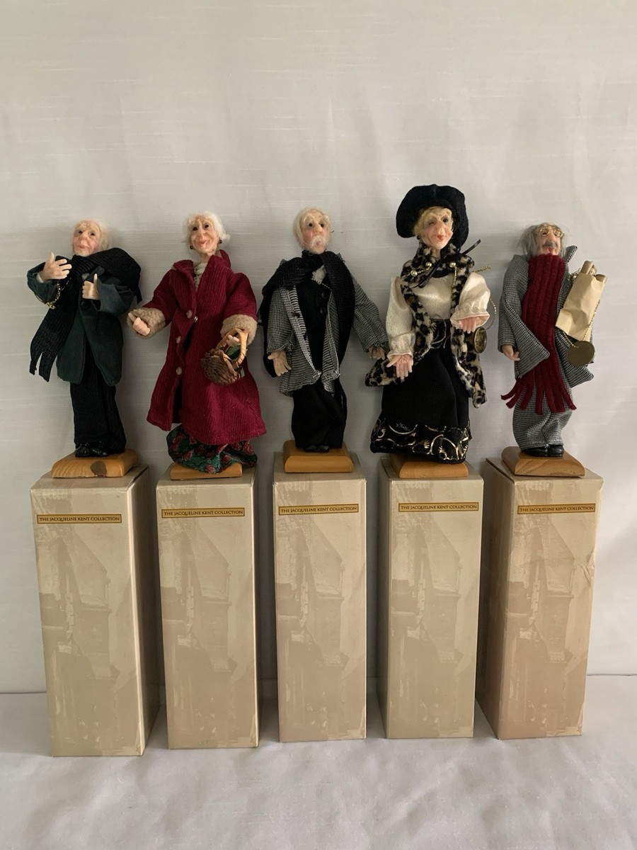 Jacqueline Kent Collection Lot Of 5 Carolers Dolls JKC 2005 8”tall