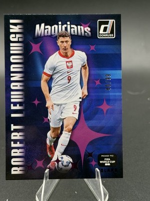 Robert Lewandowski 2025-26 Donruss Road to FIFA World Cup Magicians Pink /99🔥💎
