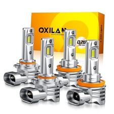 H11 9005 Light Bulbs Combo - 96000LM 1000 Brighter 6500K Cool White H11 9005