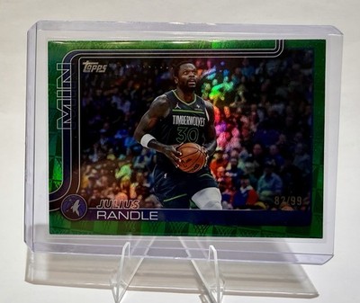 2025 Topps Julius Randle Green Season Tip Off Foil /99 TIMBERWOLVES