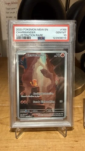 Charmander 168/165 Illustration Rare Holo English PSA 10 Scarlet & Violet 151