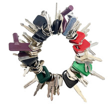55Pcs Plant Key Set Universal Plant Dumper Machine Replacement Ignition Durable