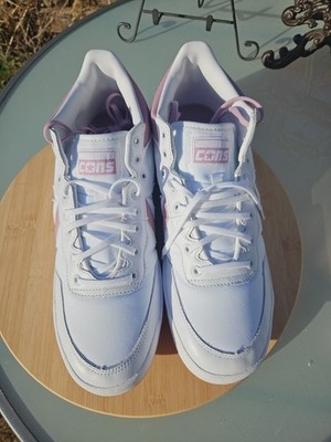 converse fastbreak pro mid White/Orchid  M10.5 W12