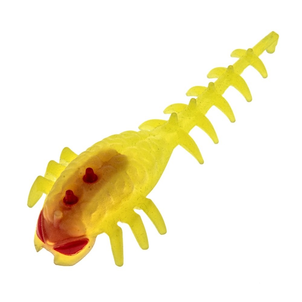 1X Lego Bionicle Hero Factory Brain Transp.Yellow Spikes Red Rubber 11164pb01