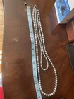 vintage pearl necklace 925 — photo 2