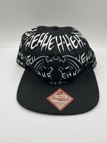 Marvel Spider-Man Venom Baseball Hat Cap, Adjustable, HEHHEH, Snapback, Black