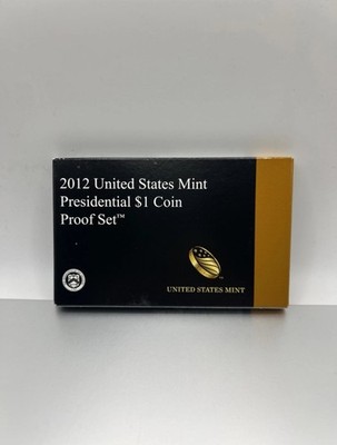 2012 United States Mint Presidential $1 Coin Proof Set with COA 